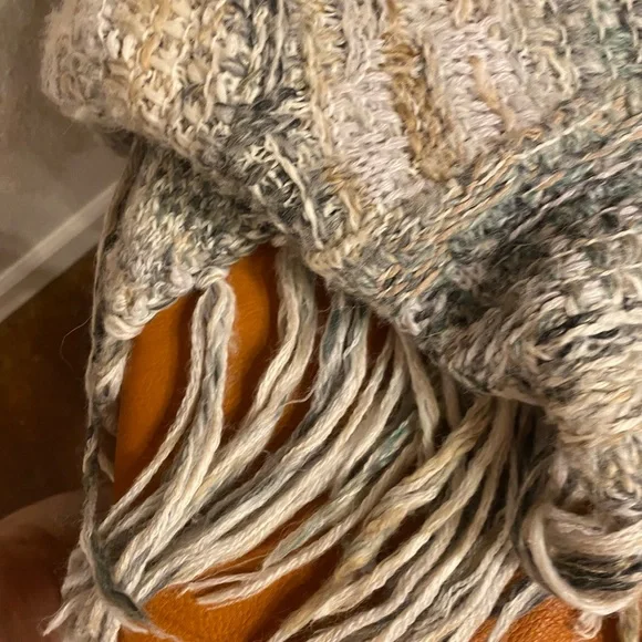 FREE PEOPLE Fringed Alpaca SOFTEST Wool Small Open Front long sleeved Sweater - Picture 10 of 14